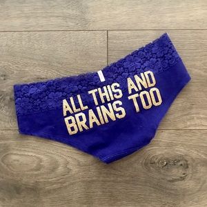 🌟PINK Victoria’s Secret Blue Sparkly Panties🌟